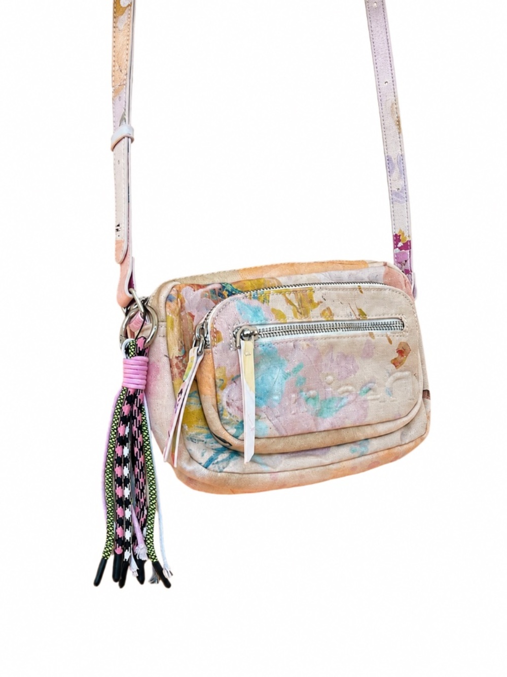 Desigual 100% Cotton Manchas Cambridge Mini in Crudo White